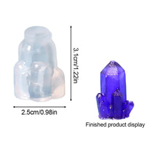 Load image into Gallery viewer, DIY Crystal Epoxy Resin Mold Crystal Cluster Irregular Stone Silicone Mold 3D Ornaments Handicraft Necklace Earrings Pendant Epoxy Resin Mold
