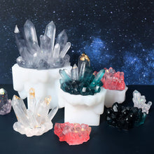 Load image into Gallery viewer, DIY Crystal Epoxy Resin Mold Crystal Cluster Irregular Stone Silicone Mold 3D Ornaments Handicraft Necklace Earrings Pendant Epoxy Resin Mold
