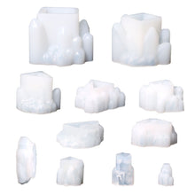 Load image into Gallery viewer, DIY Crystal Epoxy Resin Mold Crystal Cluster Irregular Stone Silicone Mold 3D Ornaments Handicraft Necklace Earrings Pendant Epoxy Resin Mold
