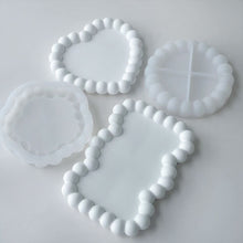 Load image into Gallery viewer, Bubble Storage Tray Silicone Mold DIY Resin Plaster Cement Gift Casting Mould Round Flower Cloud Heart Shape Coaster Home Decor
