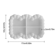 Load image into Gallery viewer, Bubble Storage Tray Silicone Mold DIY Resin Plaster Cement Gift Casting Mould Round Flower Cloud Heart Shape Coaster Home Decor
