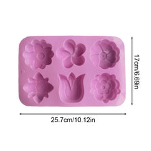 Load image into Gallery viewer, kinds Flower Silicone Molds Different Flower-shaped Baking Molds Suitable for Soap and Candle Making Cake Chocolate mould
