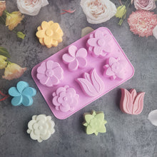 Load image into Gallery viewer, kinds Flower Silicone Molds Different Flower-shaped Baking Molds Suitable for Soap and Candle Making Cake Chocolate mould
