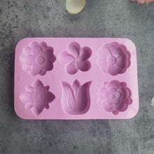 Load image into Gallery viewer, kinds Flower Silicone Molds Different Flower-shaped Baking Molds Suitable for Soap and Candle Making Cake Chocolate mould
