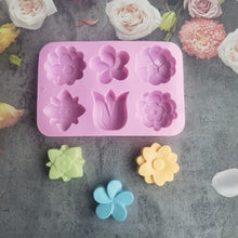Load image into Gallery viewer, kinds Flower Silicone Molds Different Flower-shaped Baking Molds Suitable for Soap and Candle Making Cake Chocolate mould
