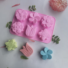 Load image into Gallery viewer, kinds Flower Silicone Molds Different Flower-shaped Baking Molds Suitable for Soap and Candle Making Cake Chocolate mould

