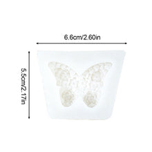 Load image into Gallery viewer, Butterfly Aromatherapy Gypsum Candle Rose Butterfly Chocolate Flip Sugar Cake Decoration Silicone Molds
