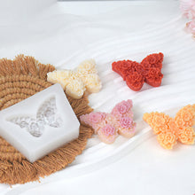 Load image into Gallery viewer, Butterfly Aromatherapy Gypsum Candle Rose Butterfly Chocolate Flip Sugar Cake Decoration Silicone Molds
