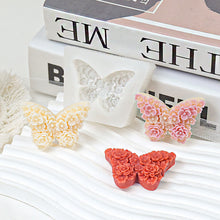 Load image into Gallery viewer, Butterfly Aromatherapy Gypsum Candle Rose Butterfly Chocolate Flip Sugar Cake Decoration Silicone Molds
