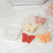 Load image into Gallery viewer, Butterfly Aromatherapy Gypsum Candle Rose Butterfly Chocolate Flip Sugar Cake Decoration Silicone Molds
