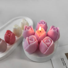 Load image into Gallery viewer, Tulip Candle Mold DIY Flower Expanded Fragrance Stone Handmade Soap Cake Decoration Baking Silicone Mold
