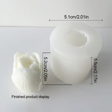 Load image into Gallery viewer, Tulip Candle Mold DIY Flower Expanded Fragrance Stone Handmade Soap Cake Decoration Baking Silicone Mold
