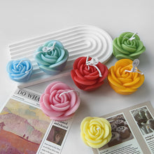 Load image into Gallery viewer, Flower Silicone Candle Mold 3D Peony Flower Soap Gypsum Resin Casting Mould DIY Chocolate Cake Baking Tool Wedding Gift
