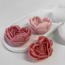 Load image into Gallery viewer, Love Flowers Mold DIY Heart Shaped Roses Aromatherapy Candle Epoxy Resin Plaster Mould Handmade Soap Silicone Molds
