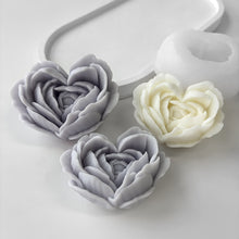 Load image into Gallery viewer, Love Flowers Mold DIY Heart Shaped Roses Aromatherapy Candle Epoxy Resin Plaster Mould Handmade Soap Silicone Molds
