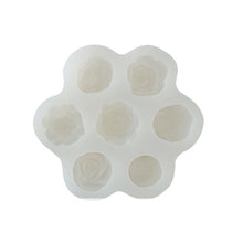 Load image into Gallery viewer, 7 in 1 Flower Silicone Mold DIY Rose Peony Aroma Candle Making Mould Epoxy Resin Plaster Gypsum Ornaments Handmade Soap Mould
