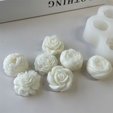 Load image into Gallery viewer, 7 in 1 Flower Silicone Mold DIY Rose Peony Aroma Candle Making Mould Epoxy Resin Plaster Gypsum Ornaments Handmade Soap Mould
