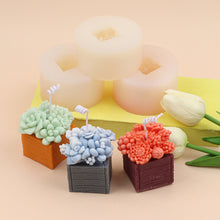 Load image into Gallery viewer, Succulent Flower Pot Silicone Mold DIY Flower Plant Gypsum Candle Making Resin Soap Mould Handmade Cement Clay Molds Home Decor

