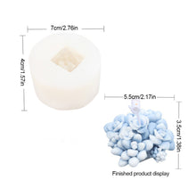 Load image into Gallery viewer, Succulent Flower Pot Silicone Mold DIY Flower Plant Gypsum Candle Making Resin Soap Mould Handmade Cement Clay Molds Home Decor
