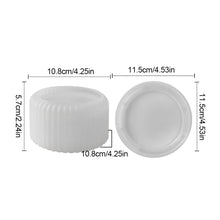 Load image into Gallery viewer, Round Candle Jar Concrete Mold DIY Handmade Fragrance Candle Wax Storage Box Cement Plaster Silicone Molds Home Craft Decoration
