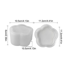Load image into Gallery viewer, Round Candle Jar Concrete Mold DIY Handmade Fragrance Candle Wax Storage Box Cement Plaster Silicone Molds Home Craft Decoration
