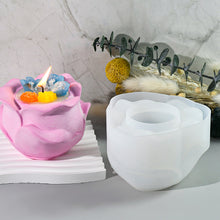 Load image into Gallery viewer, Flower Silicone Candle Mold 3D Rose Flower Craft Making Plaster Epoxy Resin Vase Casting Molds Home Decor

