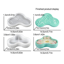 Load image into Gallery viewer, Striped Bow Candle Jar Concrete Mold DIY Handmade Fragrance Candle Wax Storage Box Cement Plaster Silicone Molds Home Craft Decoration
