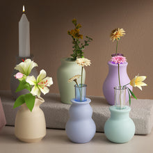 Load image into Gallery viewer, Round Hydroponic Gypsum Mould DIY Hydroponics Test Tube Vase Silicone Mold Plant Vase Cement Resin Mold Decor
