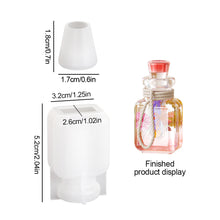 Load image into Gallery viewer, Wishing Bottle Clay Silicone Molds Handmade Quick Sand Bottles Epoxy Resin Mould Fragrance Necklace Keyring Keychain Gypsum Mold
