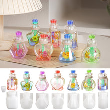 Load image into Gallery viewer, Wishing Bottle Clay Silicone Molds Handmade Quick Sand Bottles Epoxy Resin Mould Fragrance Necklace Keyring Keychain Gypsum Mold
