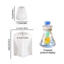 Load image into Gallery viewer, Wishing Bottle Clay Silicone Molds Handmade Quick Sand Bottles Epoxy Resin Mould Fragrance Necklace Keyring Keychain Gypsum Mold

