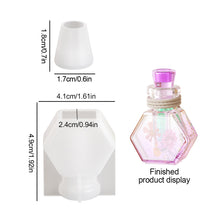 Load image into Gallery viewer, Wishing Bottle Clay Silicone Molds Handmade Quick Sand Bottles Epoxy Resin Mould Fragrance Necklace Keyring Keychain Gypsum Mold
