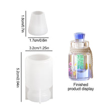 Load image into Gallery viewer, Wishing Bottle Clay Silicone Molds Handmade Quick Sand Bottles Epoxy Resin Mould Fragrance Necklace Keyring Keychain Gypsum Mold

