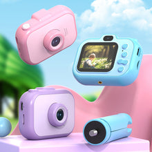 Load image into Gallery viewer, 1080P Kids Dual Lens Digital Camera 2.0 Inch IPS Screen 180° Rotatable Lens with Neck Strap Tripod Birthday Christmas Gift
