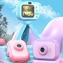 Load image into Gallery viewer, 1080P Kids Dual Lens Digital Camera 2.0 Inch IPS Screen 180° Rotatable Lens with Neck Strap Tripod Birthday Christmas Gift
