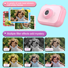 Load image into Gallery viewer, 1080P Kids Dual Lens Digital Camera 2.0 Inch IPS Screen 180° Rotatable Lens with Neck Strap Tripod Birthday Christmas Gift
