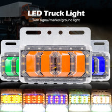 Load image into Gallery viewer, 24V Waterproof Truck LED Side Marker Indicator Lamp Clearance Light for Truck Trailer Off-Road Forward Tractor Bus Super Bright
