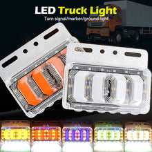 Load image into Gallery viewer, 24V Waterproof Truck LED Side Marker Indicator Lamp Clearance Light for Truck Trailer Off-Road Forward Tractor Bus Super Bright
