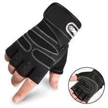 Load image into Gallery viewer, 1Pair Half Finger Fitness Gloves With Wrist Guard Non-Slip Breathable Cycling Gloves Sports Training Equipment
