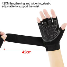 Load image into Gallery viewer, 1Pair Half Finger Fitness Gloves With Wrist Guard Non-Slip Breathable Cycling Gloves Sports Training Equipment
