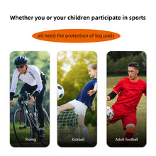 Load image into Gallery viewer, 1Pair Can't Pattern Professional Football Shin Guard PU Thick Anti-Collision And Shock-Absorbing Insert Board Sports Protective Supplies
