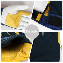 Load image into Gallery viewer, 1Pair Safety Work Gloves Builder Gloves Gardening Gloves Light-Duty Mechanic Gloves Imitation Sheepskin for Men Women
