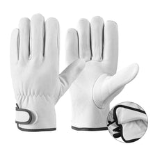 Load image into Gallery viewer, Work Gloves Soft Sheepskin Leather Driver Hunting Driving Farm Garden Welding Security Protection Safety Mechanic Glove
