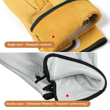 Load image into Gallery viewer, Work Gloves Soft Sheepskin Leather Driver Hunting Driving Farm Garden Welding Security Protection Safety Mechanic Glove
