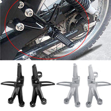 Load image into Gallery viewer, 2Pcs Aluminum Alloy Motorcycle Foot Pegs Rests Pegs Holders Motorbike Dirt Pit Bike For Suzuki Raider 150
