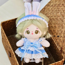 Load image into Gallery viewer, 20CM Cotton Doll Rompers Cartoon Plush Doll Replacement Outfit Princess Dress Playing House Accessories Mini Clothes
