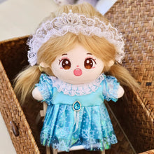 Load image into Gallery viewer, 20CM Cotton Doll Rompers Cartoon Plush Doll Replacement Outfit Princess Dress Playing House Accessories Mini Clothes
