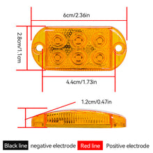 Load image into Gallery viewer, 6LED 12v-80V Truck Side Marker Lights External Lights Warning Tail Light Auto Trailer Truck Lorry Clearance Lamps
