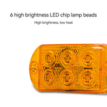 Load image into Gallery viewer, 6LED 12v-80V Truck Side Marker Lights External Lights Warning Tail Light Auto Trailer Truck Lorry Clearance Lamps
