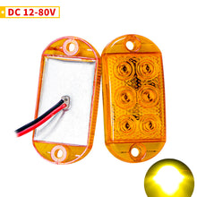 Load image into Gallery viewer, 6LED 12v-80V Truck Side Marker Lights External Lights Warning Tail Light Auto Trailer Truck Lorry Clearance Lamps
